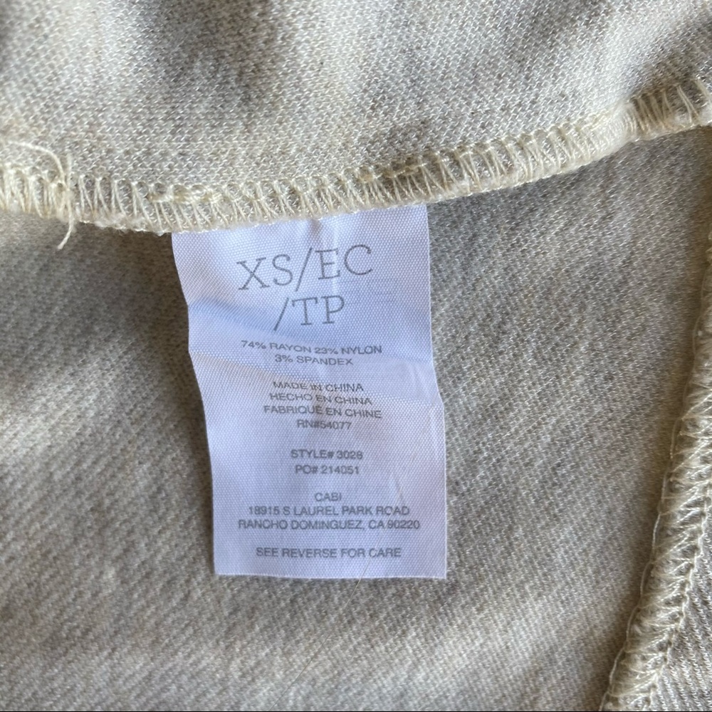 Cabi Women Size XS Cream button Blazer - Picture 4 of 10